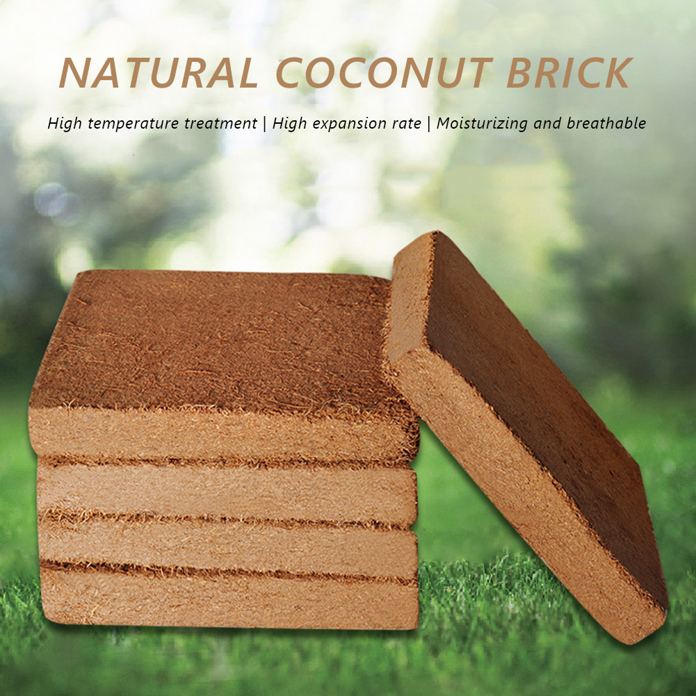 Coco Coir Block - Universal Plant Organic-Fiber Block Coconuts Shell