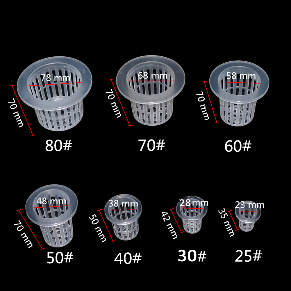 10Pcs Hydroponic Mesh Cups Gar - Net Pot 3 Inch 评论和价格