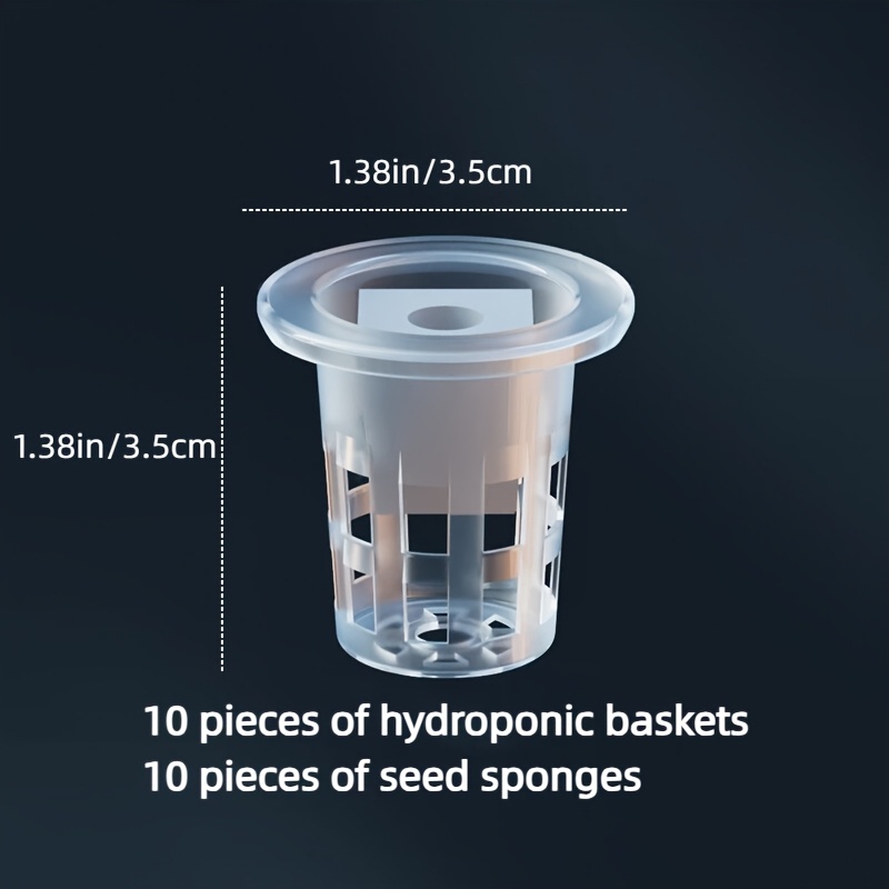 10pcs Hydroponic Seedling Bask - Net Pot 3 Inch 评论和价格