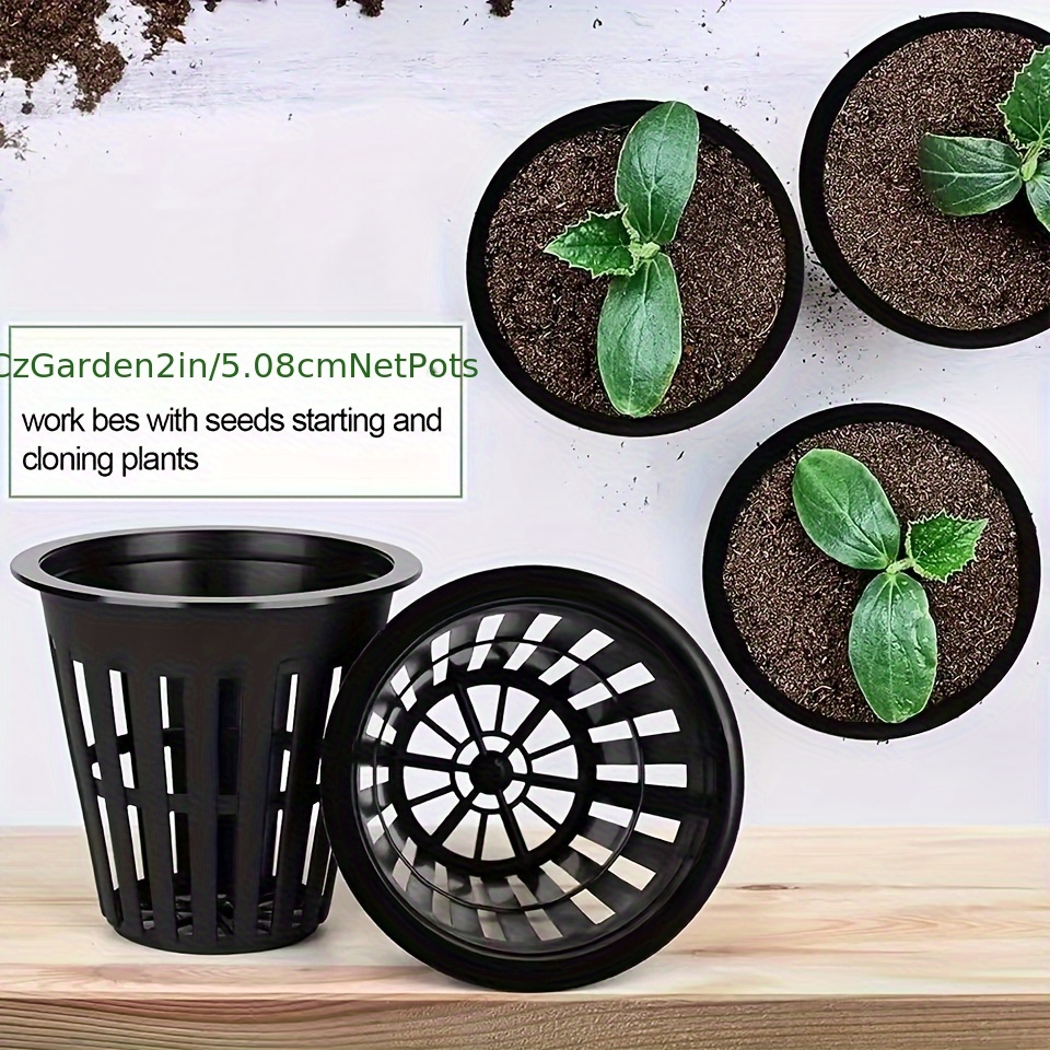 24/48PCs 2 Inch Garden Slotted - Net Pot 3 Inch 评论和价格